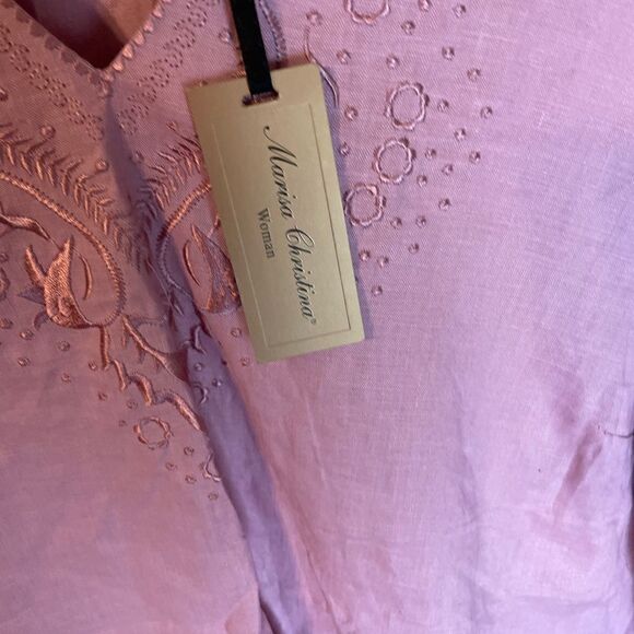 Marisa Christina Linen Top Size 1X NWT - Picture 3 of 11